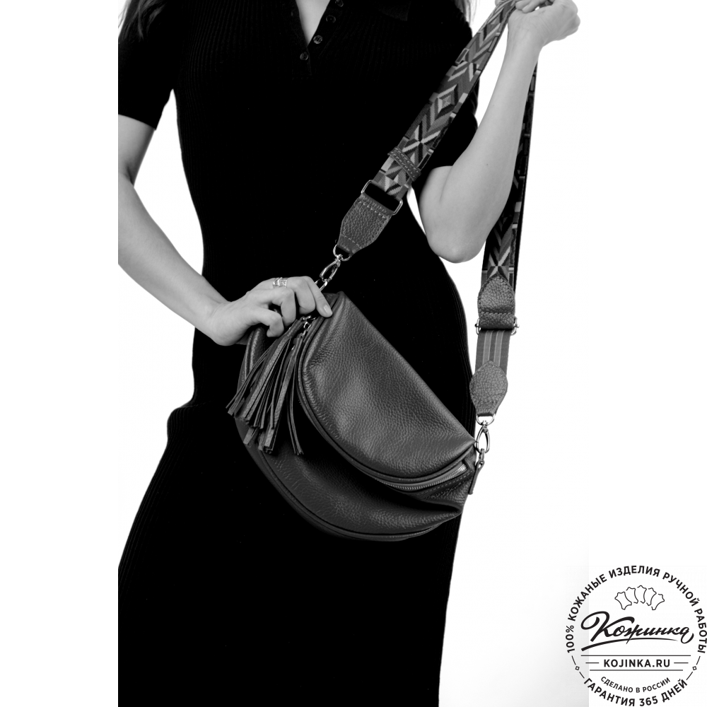 Женская кожаная сумка "Либерти" (горчица)